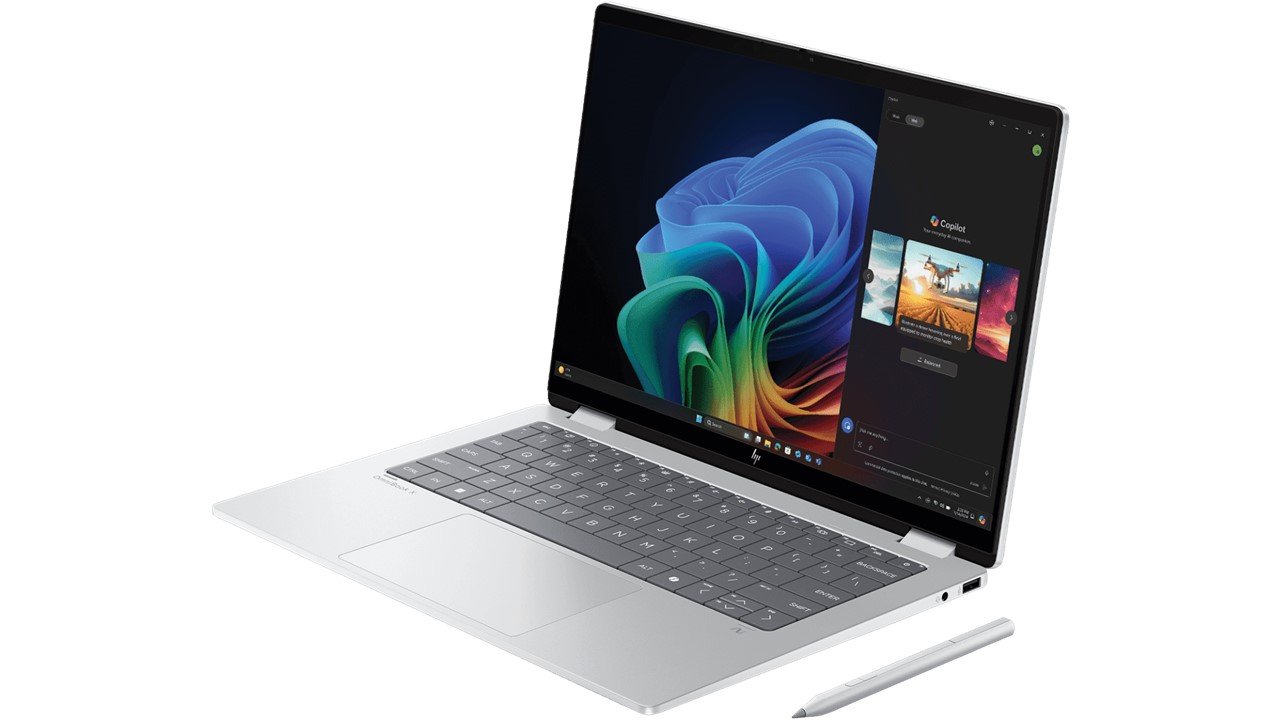 HP OmniBook X Flip 14-fm0058TU Next Gen AI PC, Silver Pro